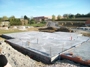Dalle côté garage